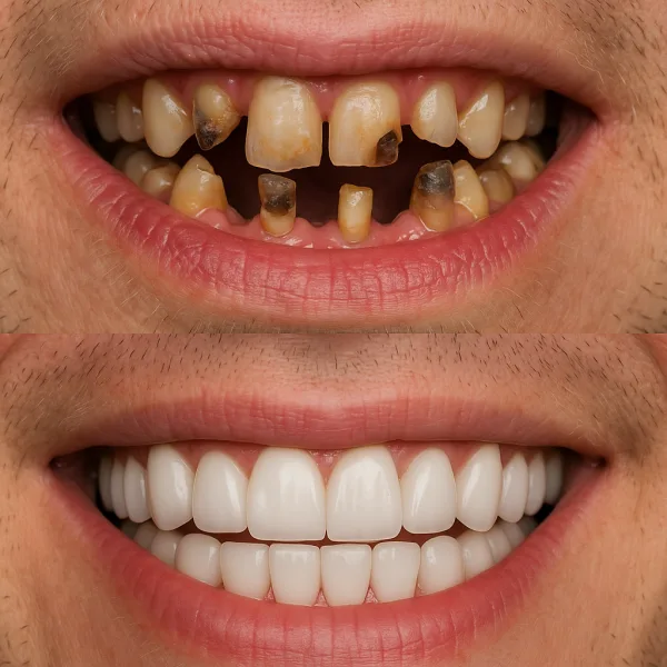 Teeth in a Day Before and After